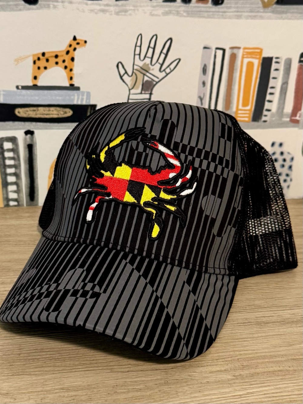 Maryland State Crab Flag Logo Truckers Hat - NEW